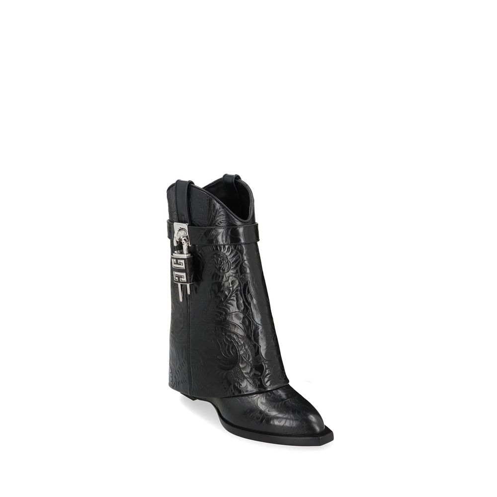 Givenchy Black Calfskin Lace-Up Boots | Regal Royce