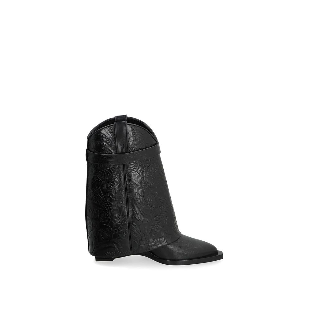 Givenchy Black Calfskin Lace-Up Boots | Regal Royce