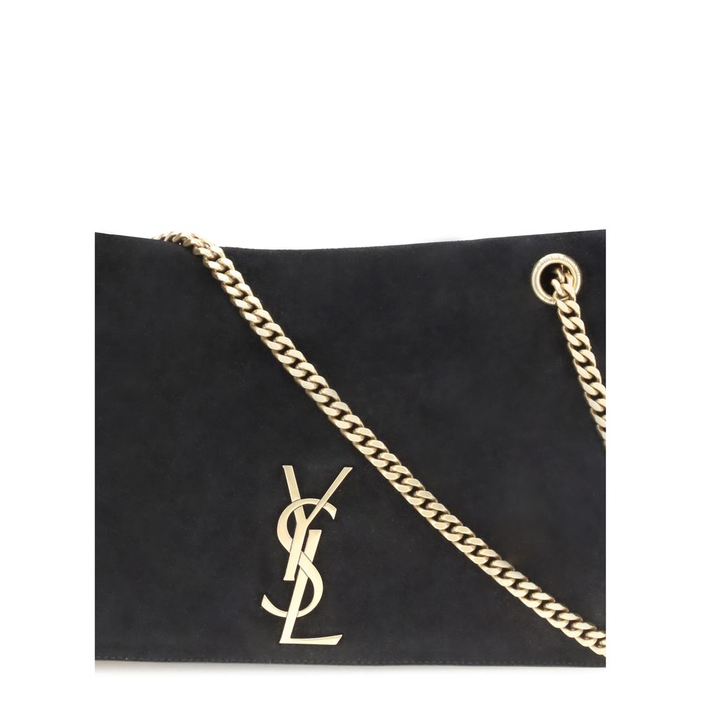 Saint Laurent Black Calf Leather Bos Taurus Shoulder Bag | Regal Royce