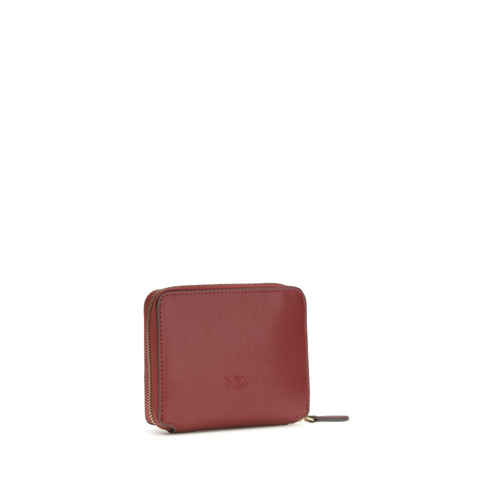 PINKO Bordeaux Calf Leather Bos Taurus Wallet | Regal Royce