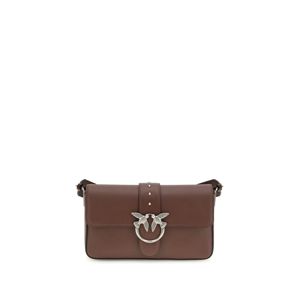 PINKO Brown Leather Shoulder Bag | Regal Royce
