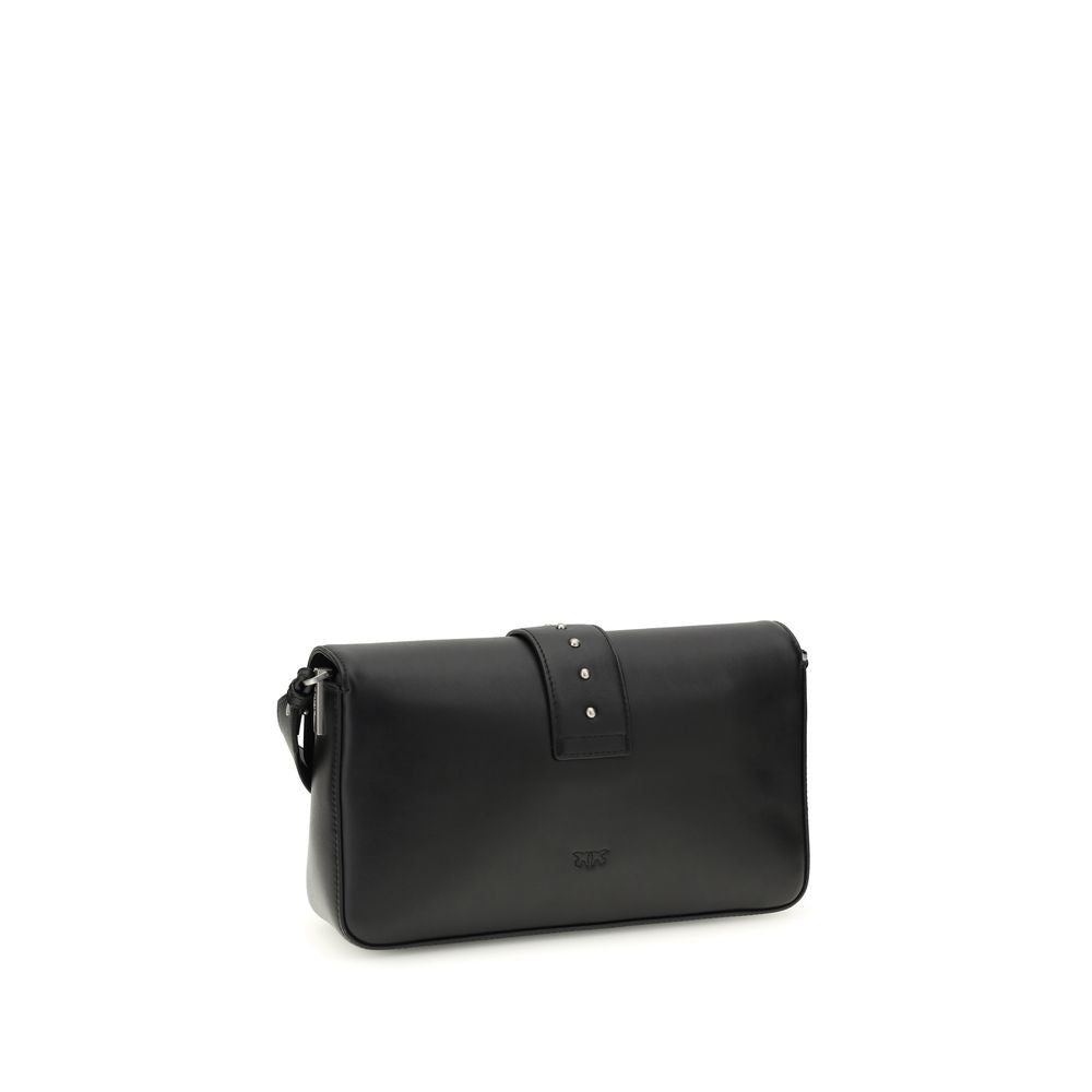 PINKO Black Leather Shoulder Bag | Regal Royce