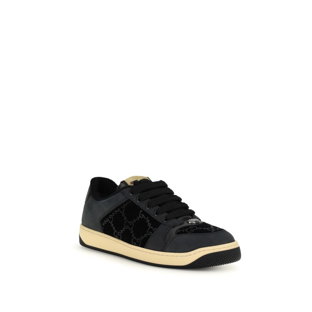 Gucci Blue Calf Leather Bos Taurus Athletic Sneakers | Regal Royce