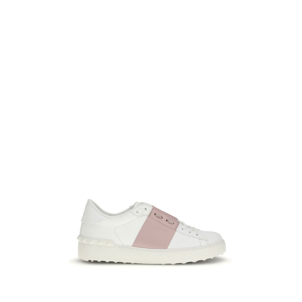 Valentino Garavani White Calf Leather Bos Taurus Sneakers | Regal Royce