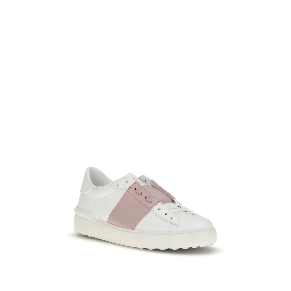 Valentino Garavani White Calf Leather Bos Taurus Sneakers | Regal Royce