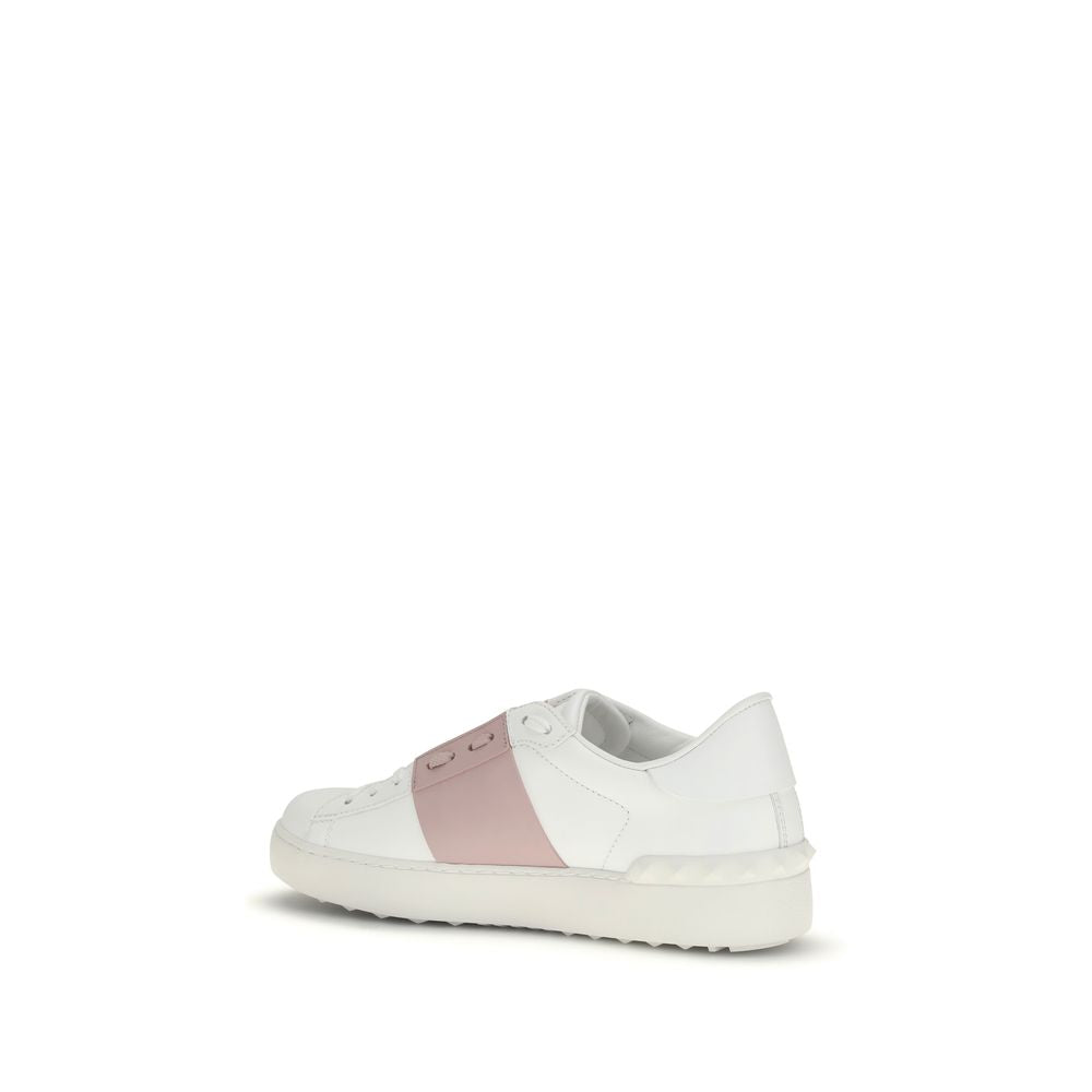 Valentino Garavani White Calf Leather Bos Taurus Sneakers | Regal Royce