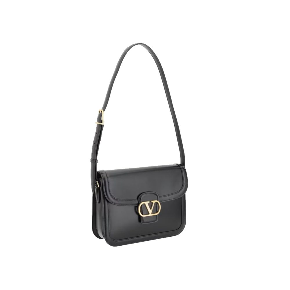 Valentino Garavani Black Calfskin Shoulder Bag | Regal Royce