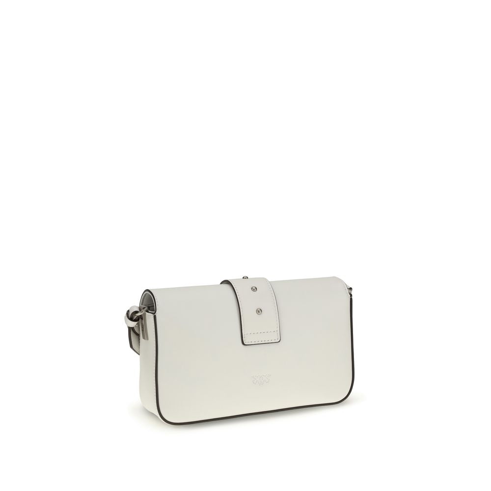 PINKO White Calf Leather Bos Taurus Shoulder Bag | Regal Royce