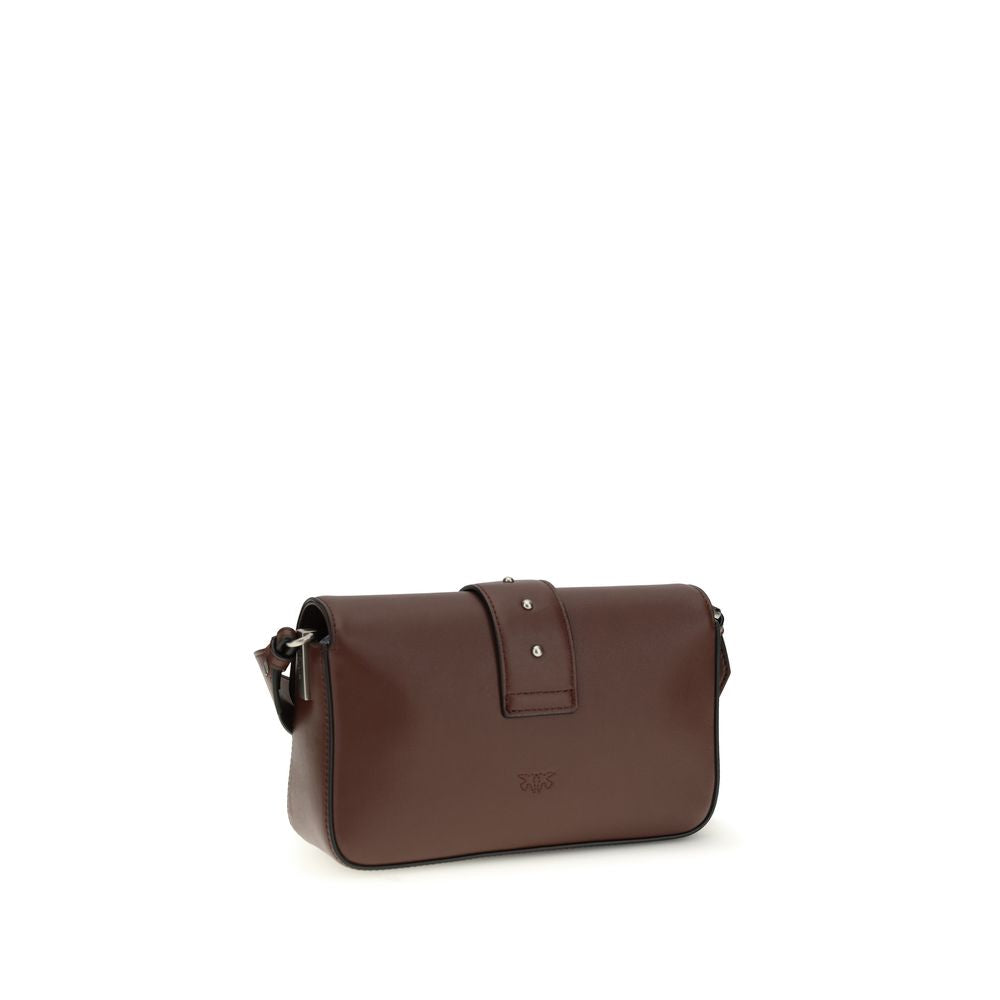 PINKO Brown Calf Leather Bos Taurus Shoulder Bag | Regal Royce