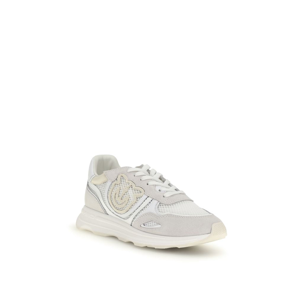 PINKO White Calf Leather Bos Taurus Athletic Sneakers | Regal Royce