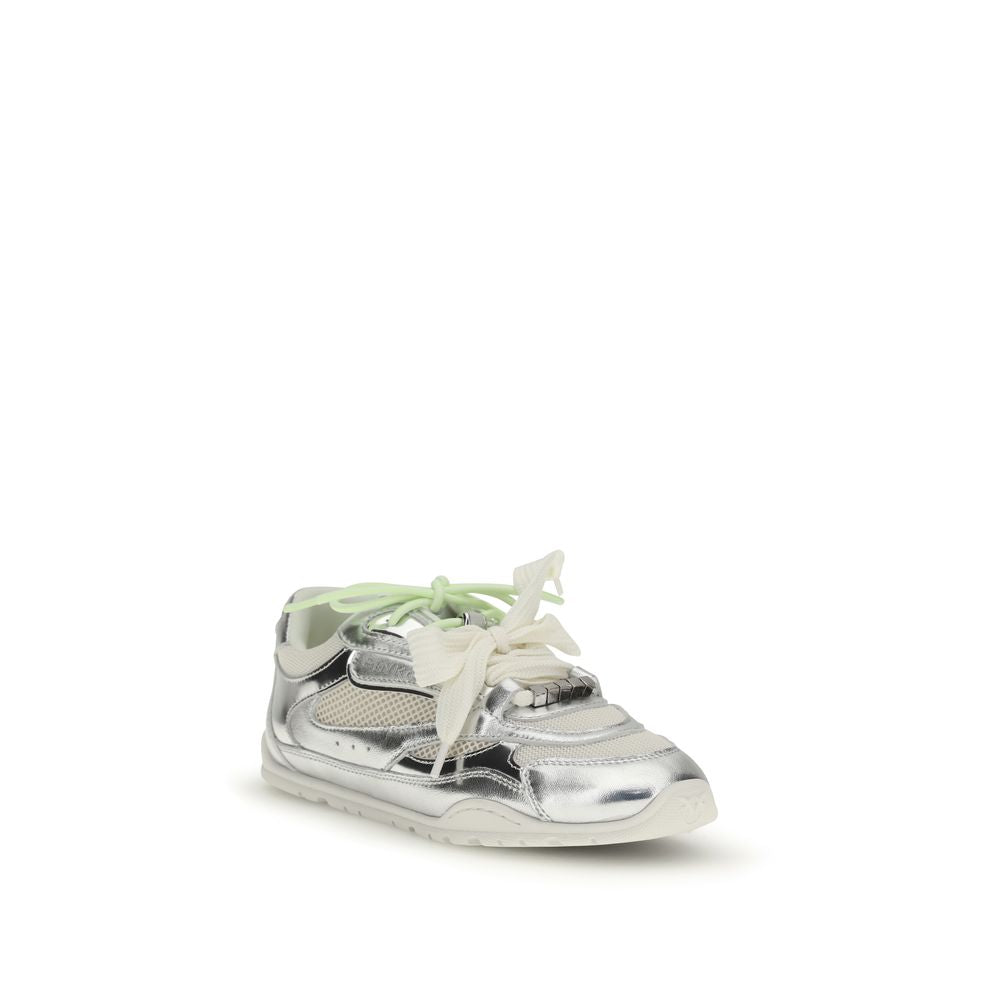 PINKO Silver Polyamide Athletic Sneakers | Regal Royce