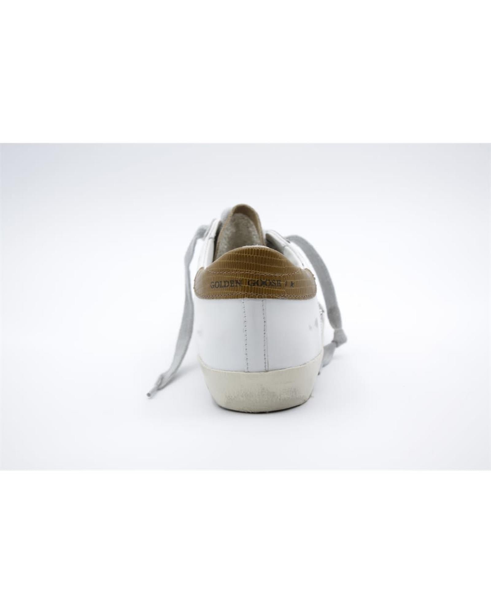 Golden Goose Brown Leather And Textile Low Top Sneakers | Regal Royce