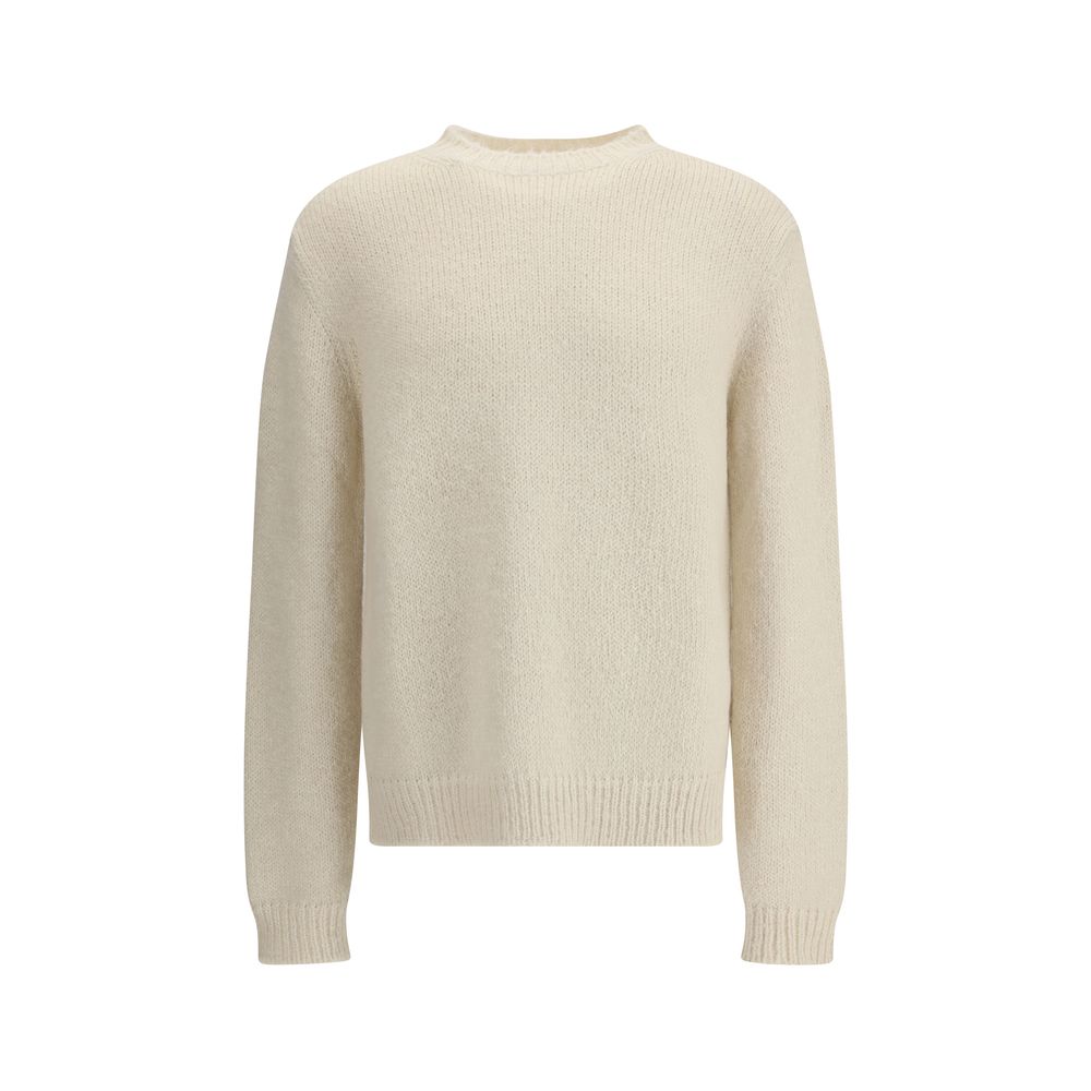 Jil Sander White Alpaca Vicugna Pacos Sweatshirt | Regal Royce