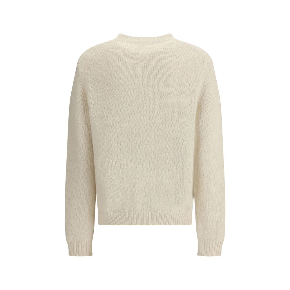 Jil Sander White Alpaca Vicugna Pacos Sweatshirt | Regal Royce