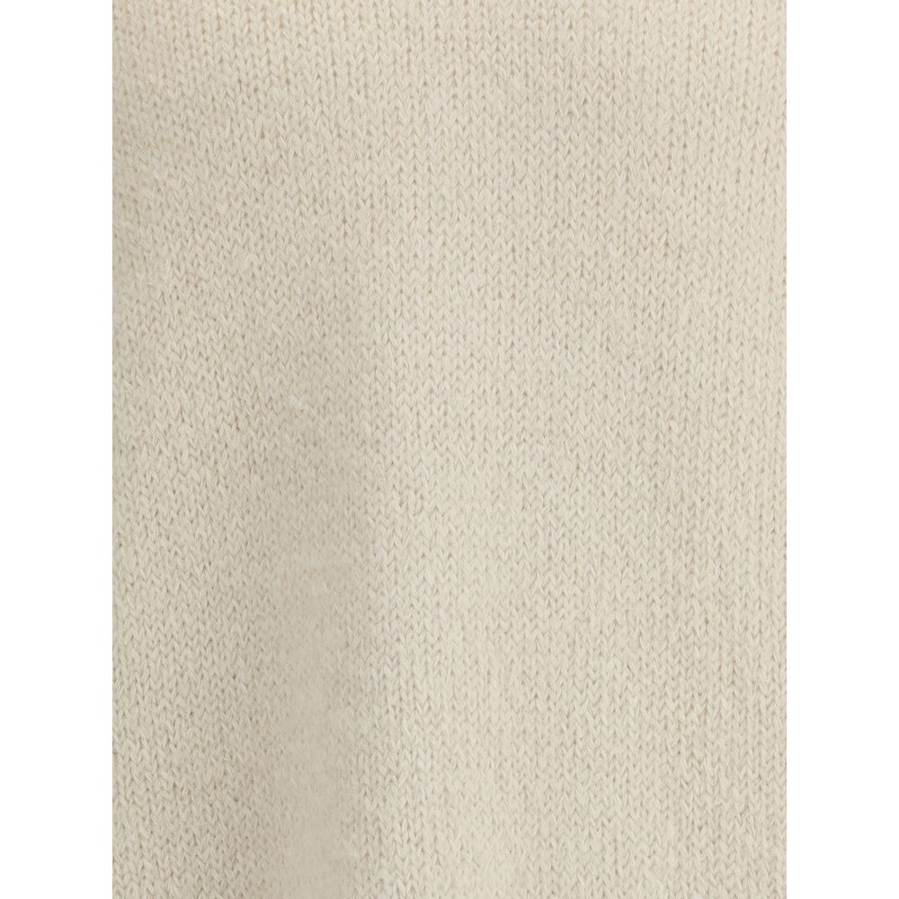 Jil Sander White Alpaca Vicugna Pacos Sweatshirt | Regal Royce