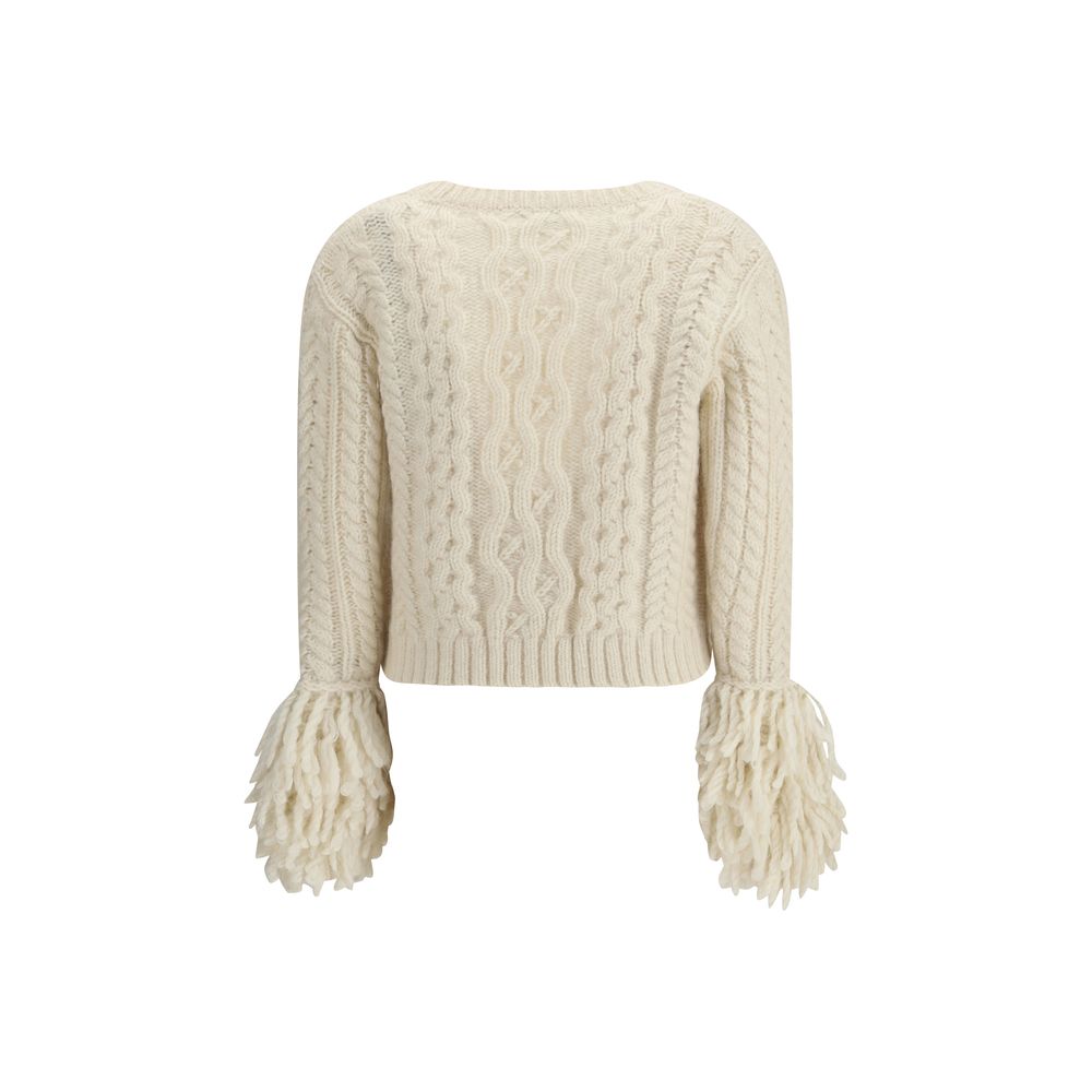 Moncler Cream Alpaca Vicugna Pacos Cardigan | Regal Royce