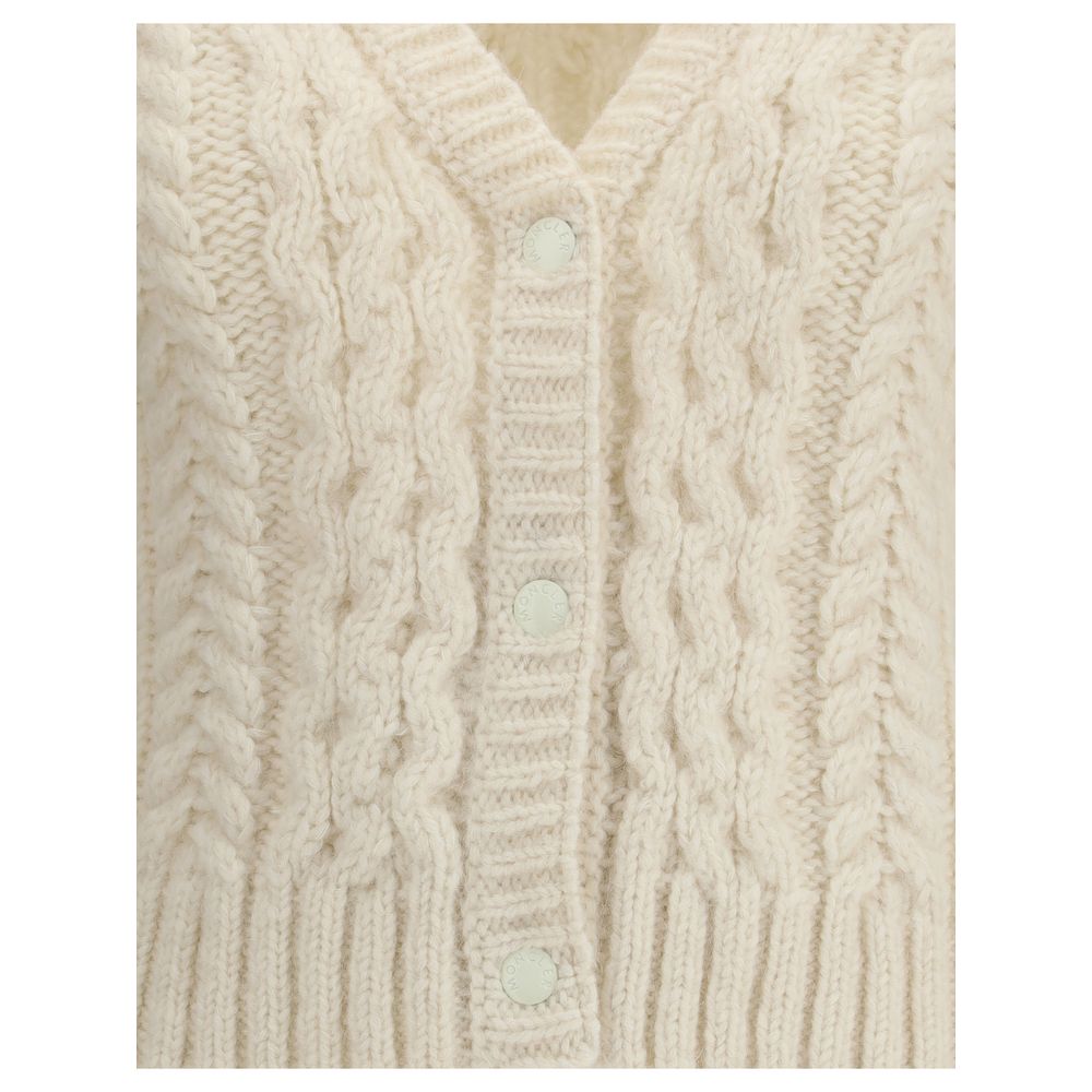 Moncler Cream Alpaca Vicugna Pacos Cardigan | Regal Royce
