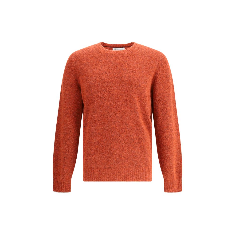 Brunello Cucinelli Orange Alpaca Vicugna Pacos Sweatshirt | Regal Royce