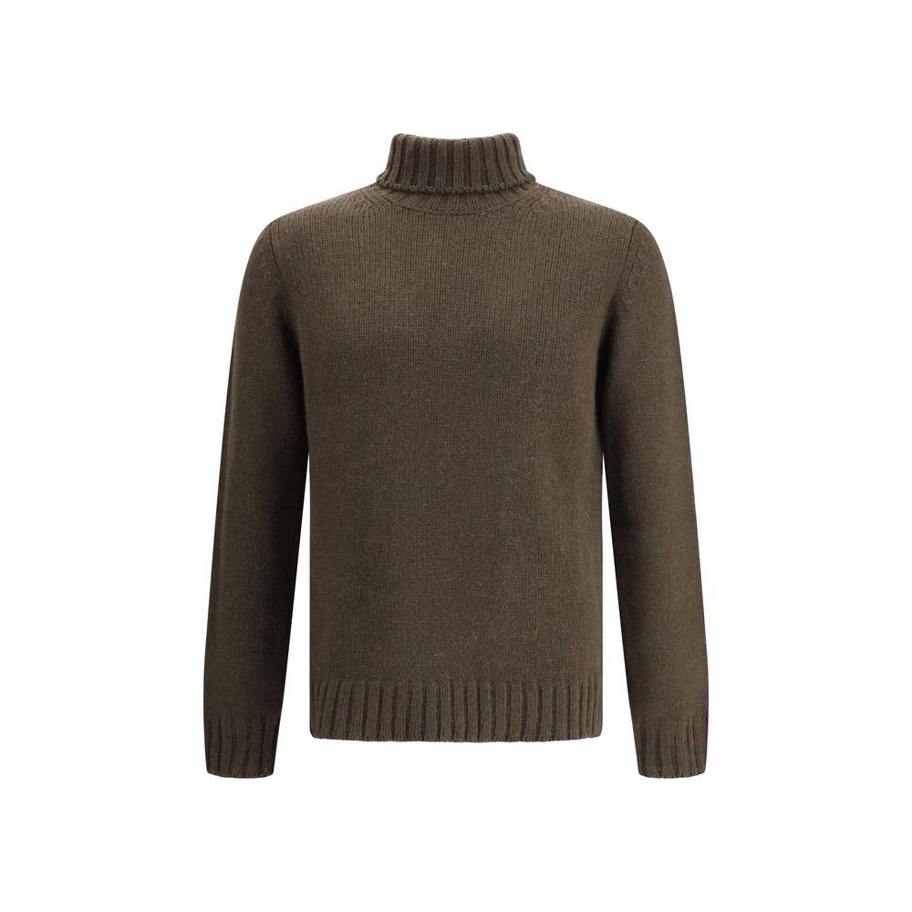 Aragona Cashmere Bicolor Alpaca Vicugna Pacos Turtleneck | Regal Royce