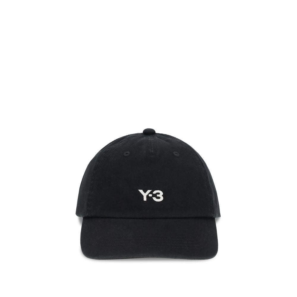 Y-3 Black Cotton Cap (Baseball Hat) | Regal Royce