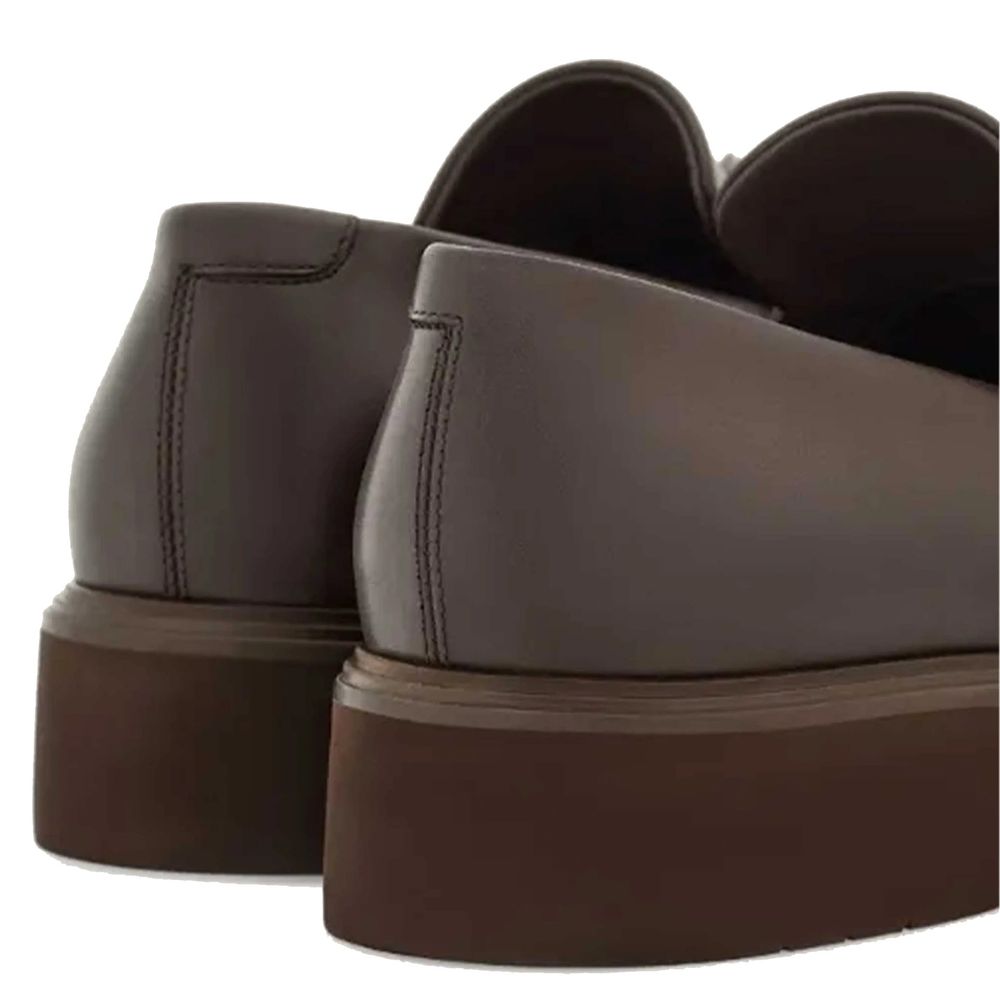 Salvatore Ferragamo Brown Calfskin Slip-On Loafers | Regal Royce