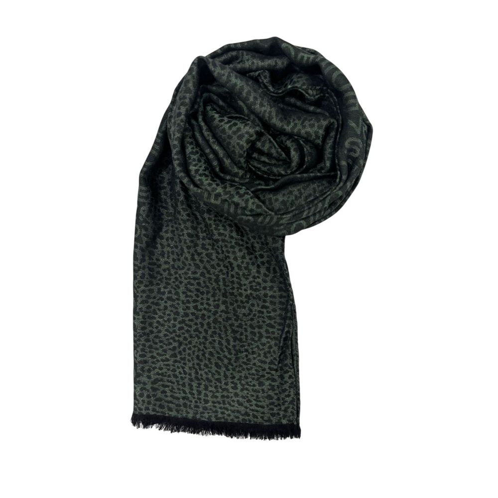 Borbonese Green Wool Unisex Scarf | Regal Royce