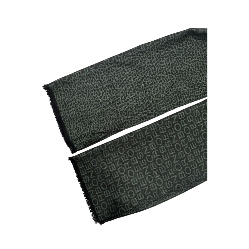 Borbonese Green Wool Unisex Scarf | Regal Royce