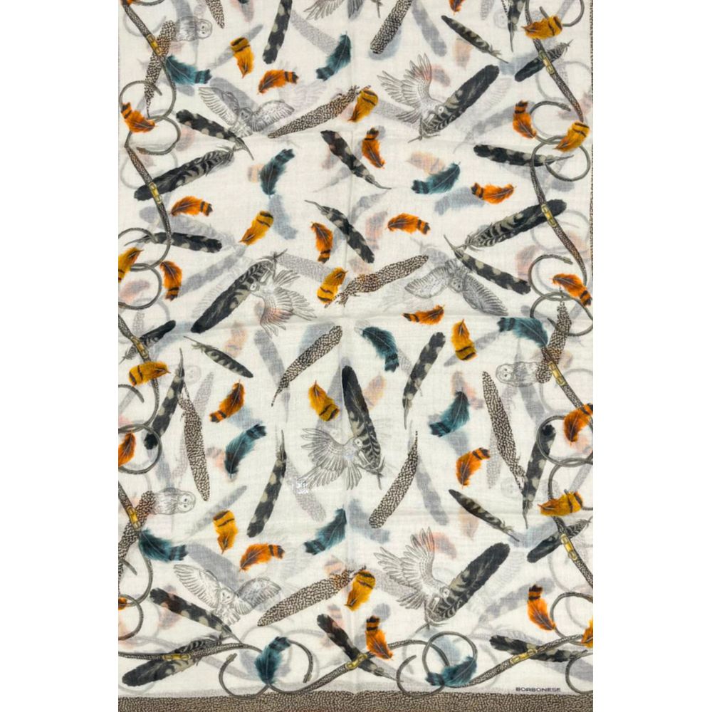 Borbonese Beige Fleece Wool Women Scarf | Regal Royce