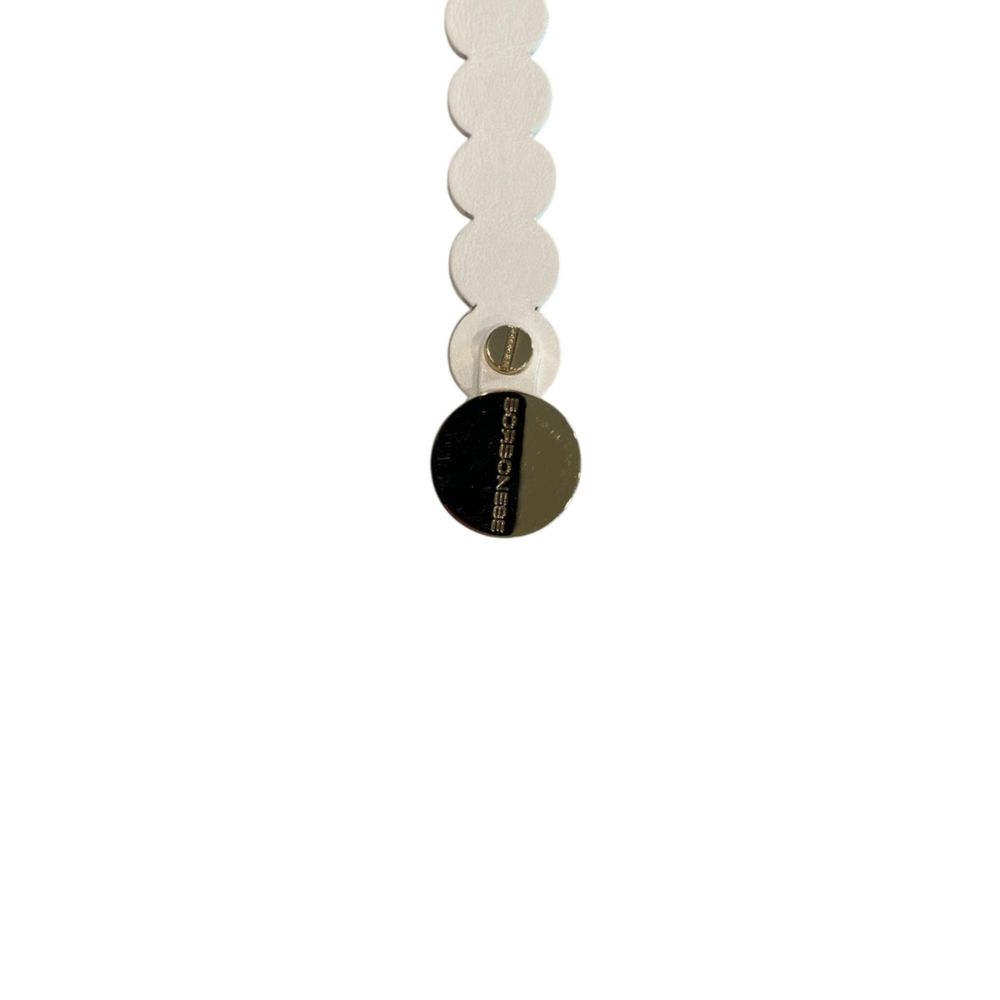 Borbonese White Genuine Leather Women Belt | Regal Royce