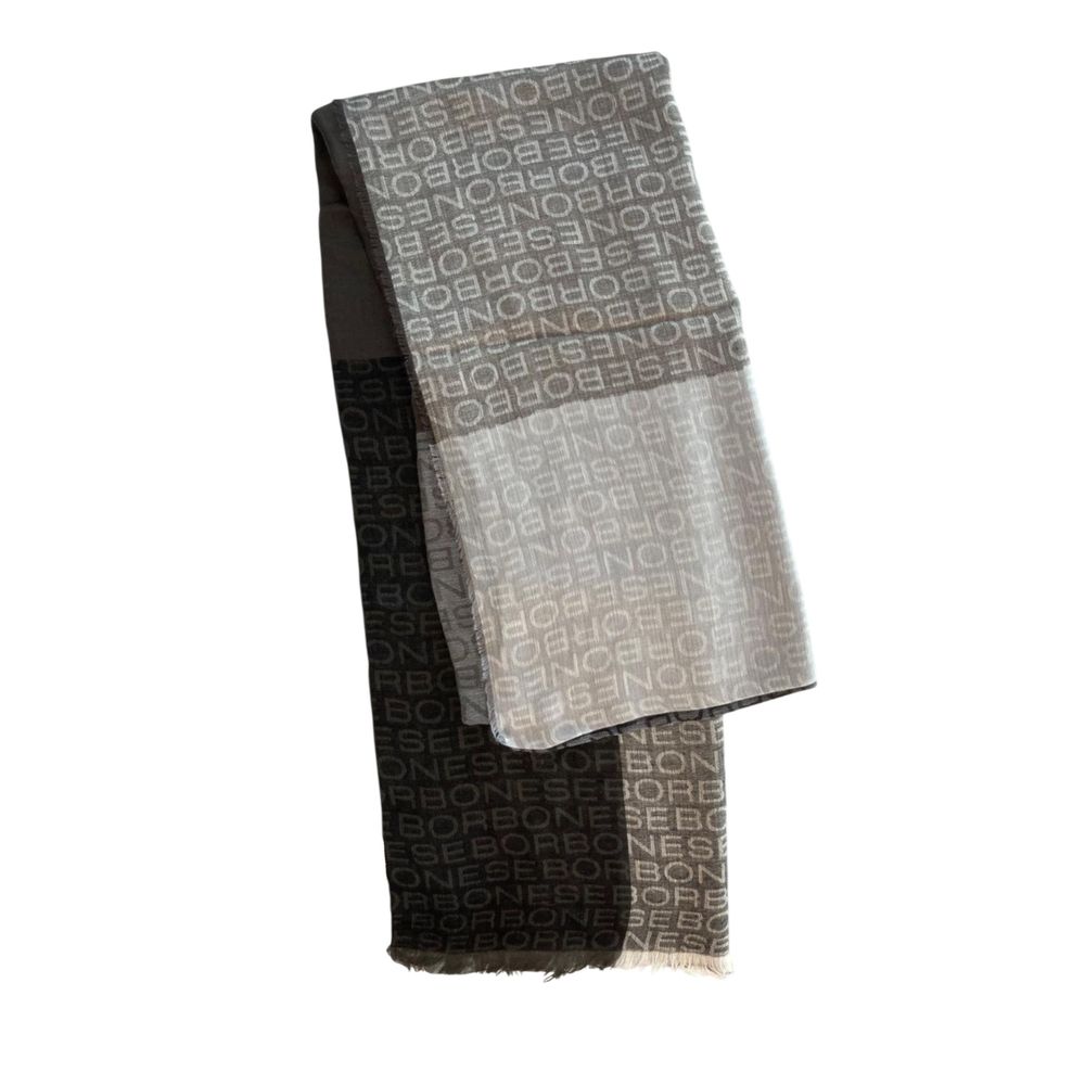 Borbonese Multicolor Modal Women Scarf with Micro Fringe from Italy | Regal Royce