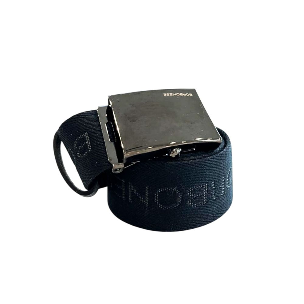 Borbonese Black Polyester Men's Belt | Regal Royce