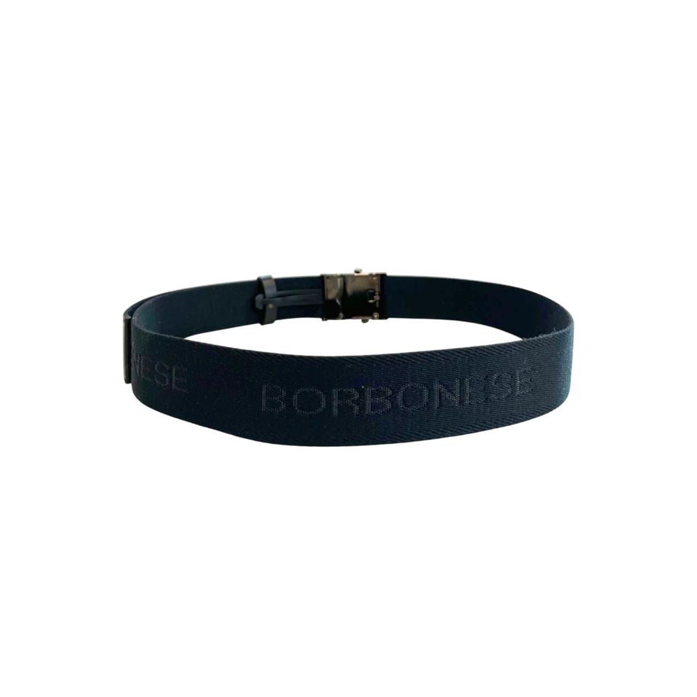 Borbonese Black Polyester Men's Belt | Regal Royce