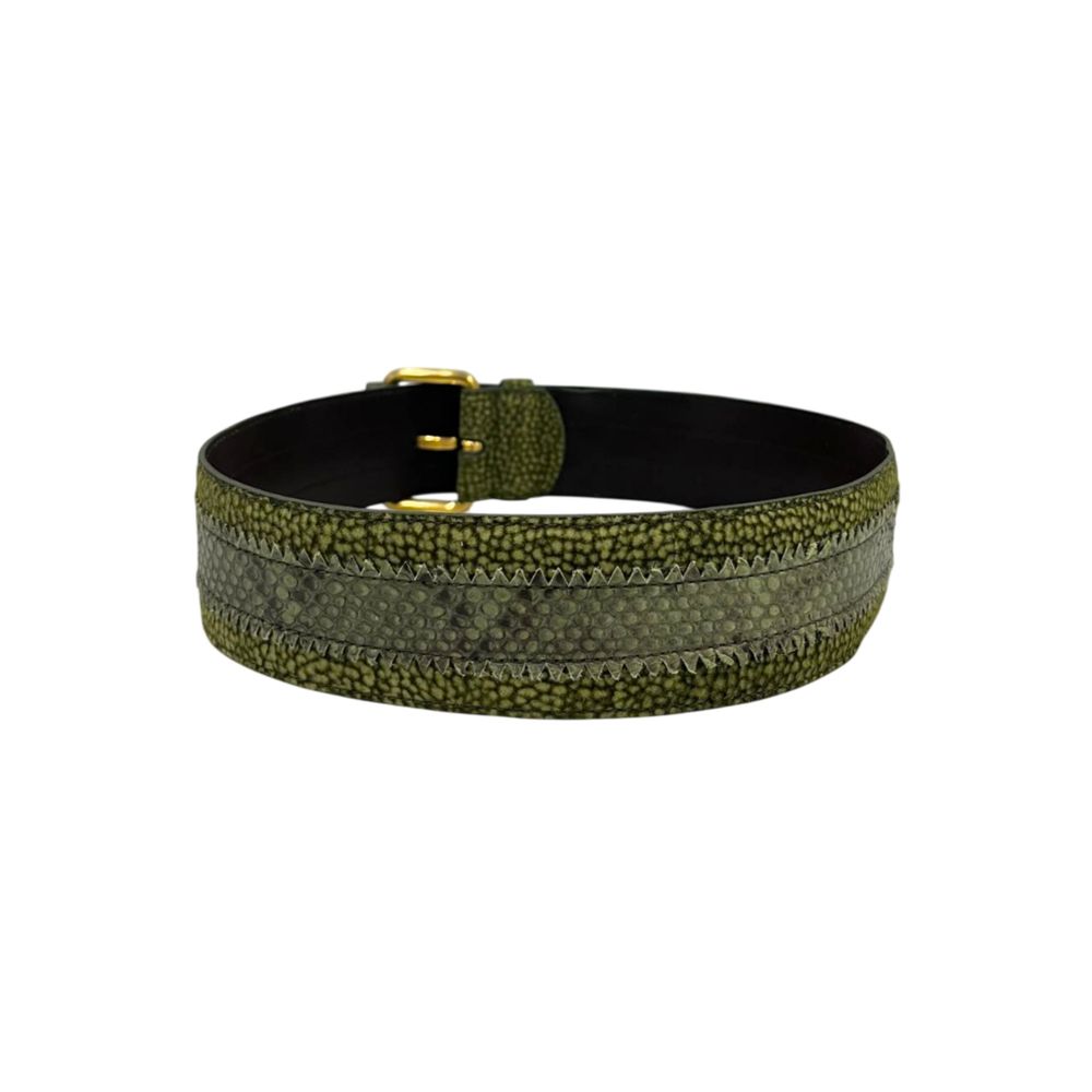 Borbonese Green Genuine Leather Women Belt | Regal Royce