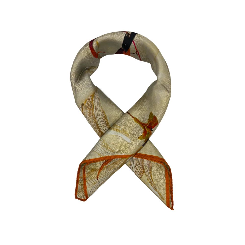 Borbonese Beige Silk Women Scarf | Regal Royce