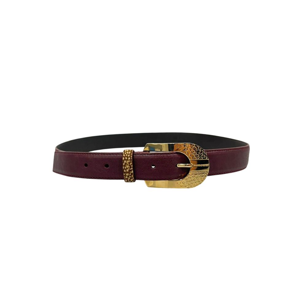 Borbonese Red Leather Women Belt | Regal Royce