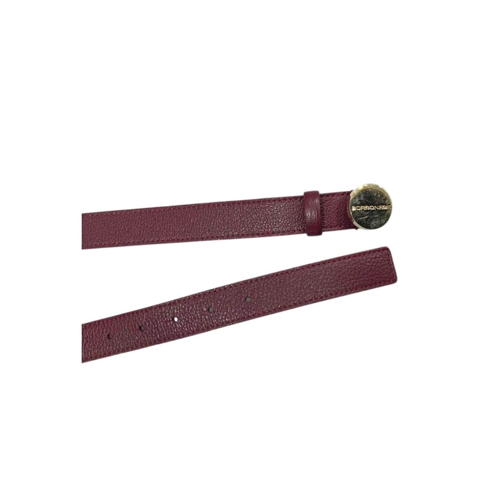 Borbonese Red Genuine Leather Women's Belt | Regal Royce