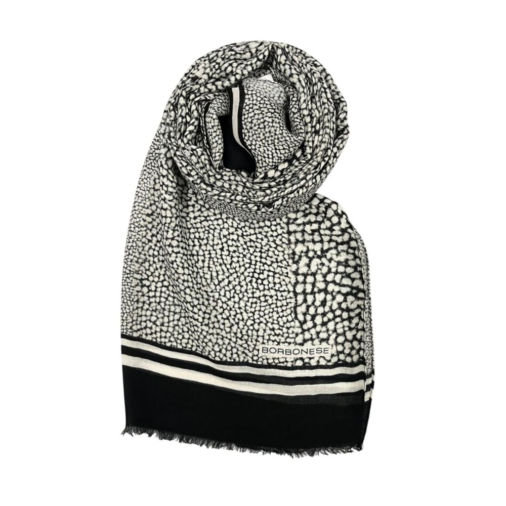 Borbonese Black Modal Scarf | Regal Royce