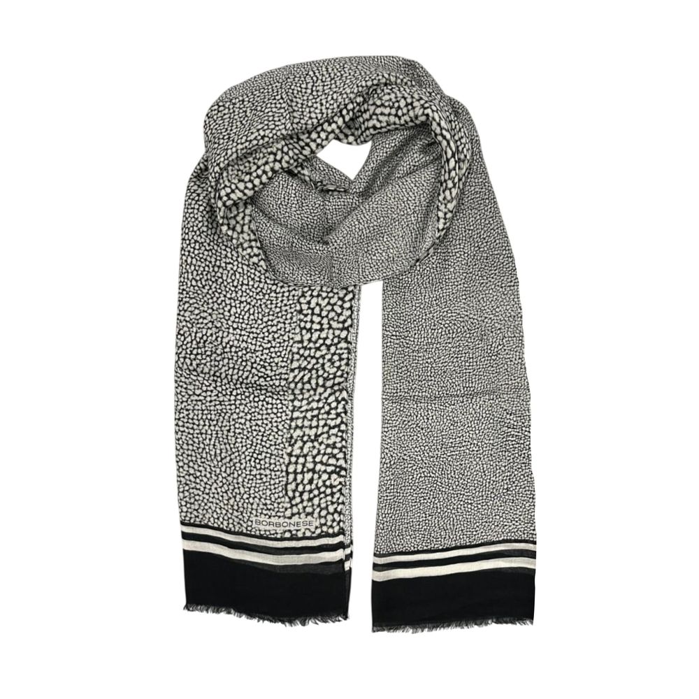 Borbonese Black Modal Scarf | Regal Royce