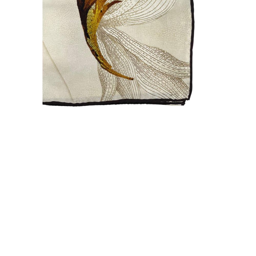 Borbonese Beige Silk Scarf | Regal Royce