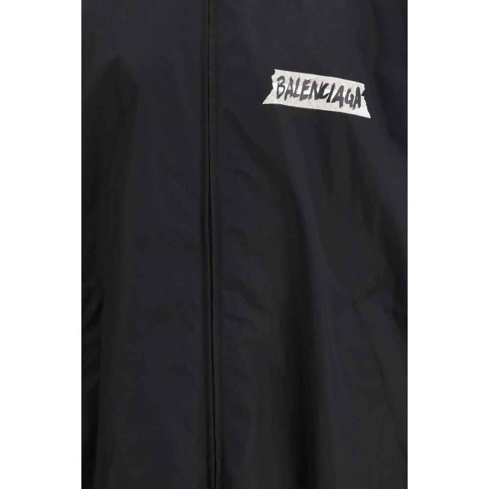 Balenciaga Black Cotton Shell Jacket | Regal Royce
