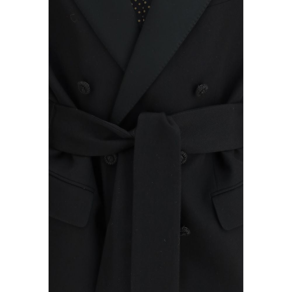 Valentino Black Fleece Wool Blazer | Regal Royce