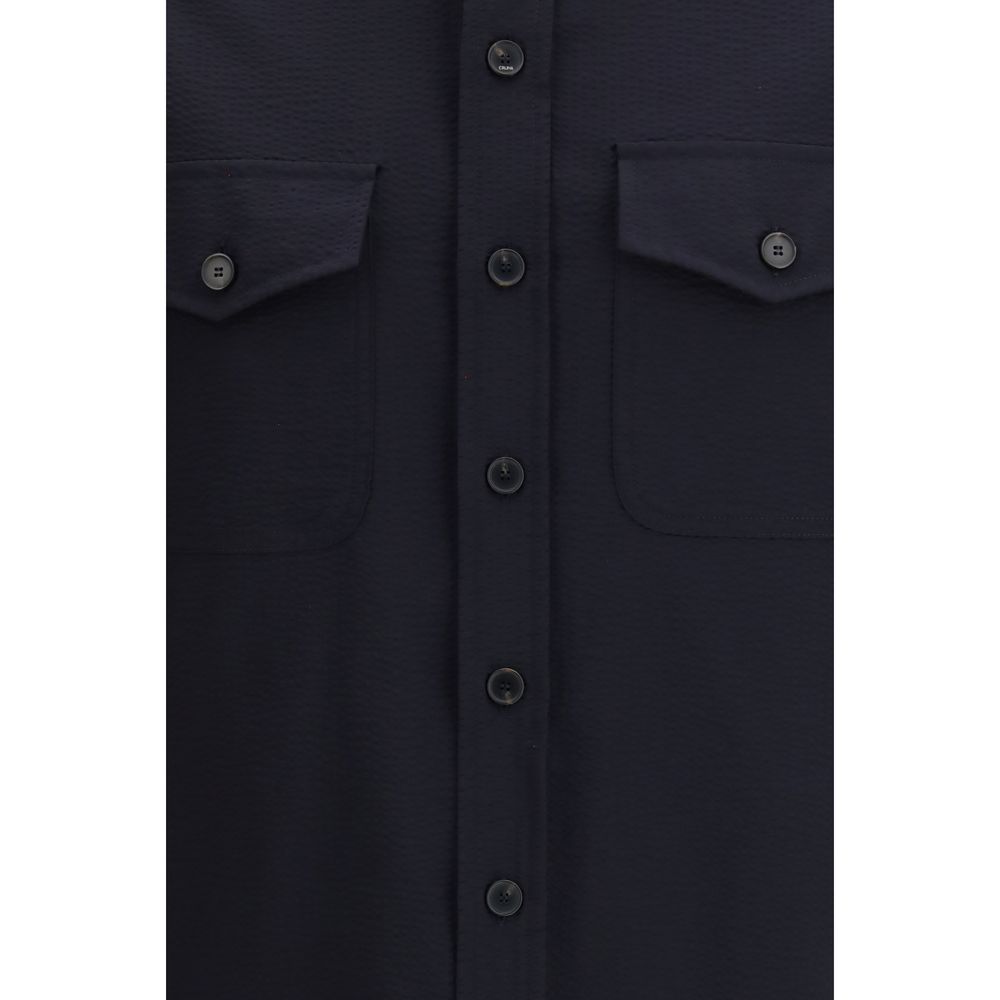 Cruna Blue Other Fibres Shirt | Regal Royce