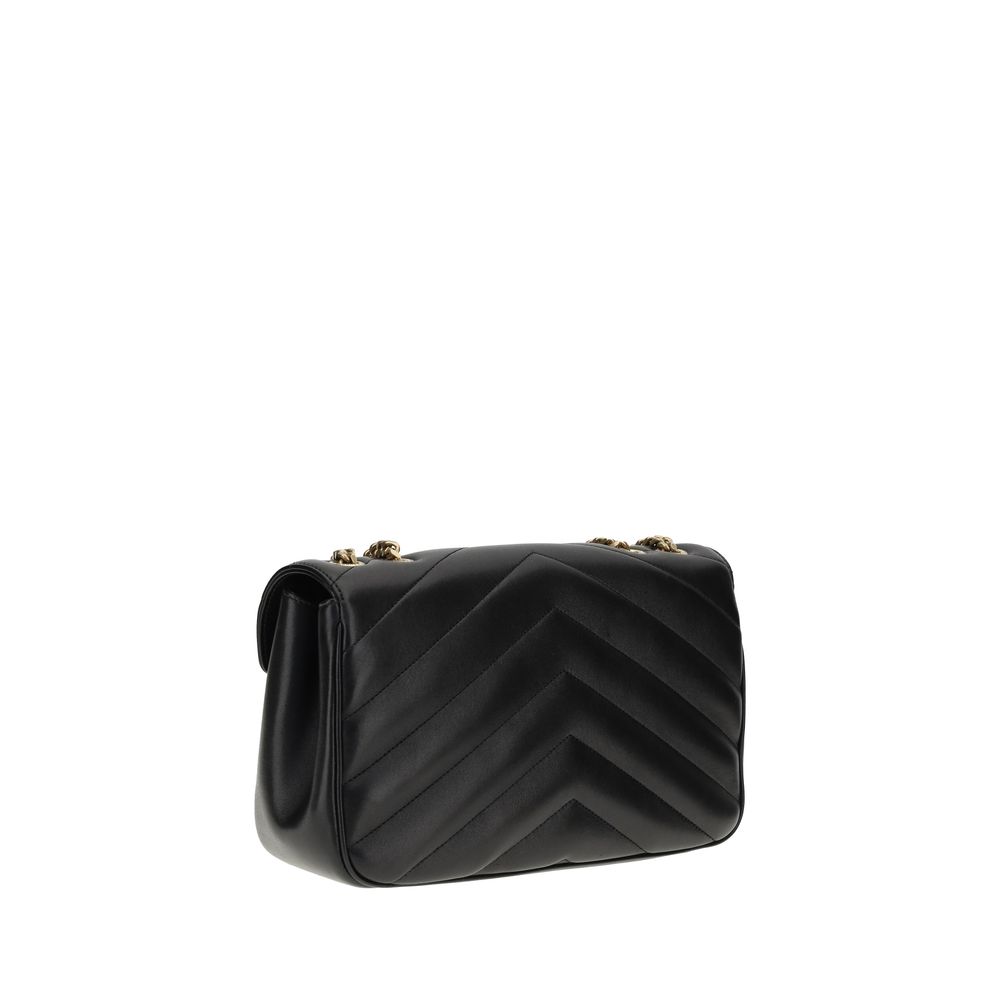 Saint Laurent Black Calf Leather Bos Taurus Shoulder Bag | Regal Royce