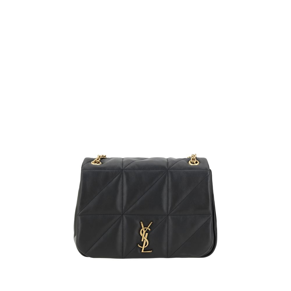 Saint Laurent Black Calf Leather Bos Taurus Shoulder Bag | Regal Royce
