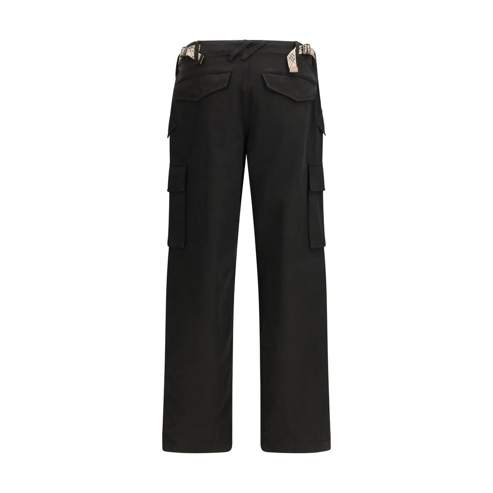 Burberry Black Cotton Cargo Pants | Regal Royce