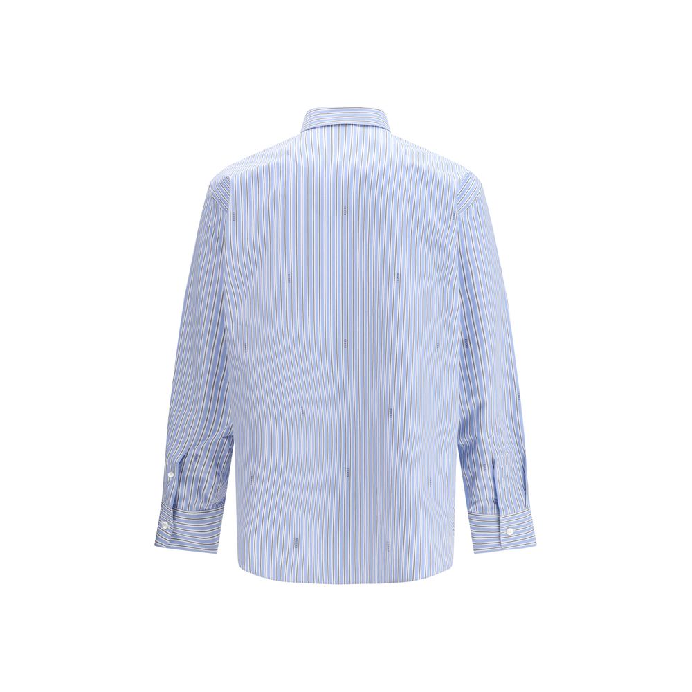 Gucci Light Blue Cotton Pattern Shirt | Regal Royce