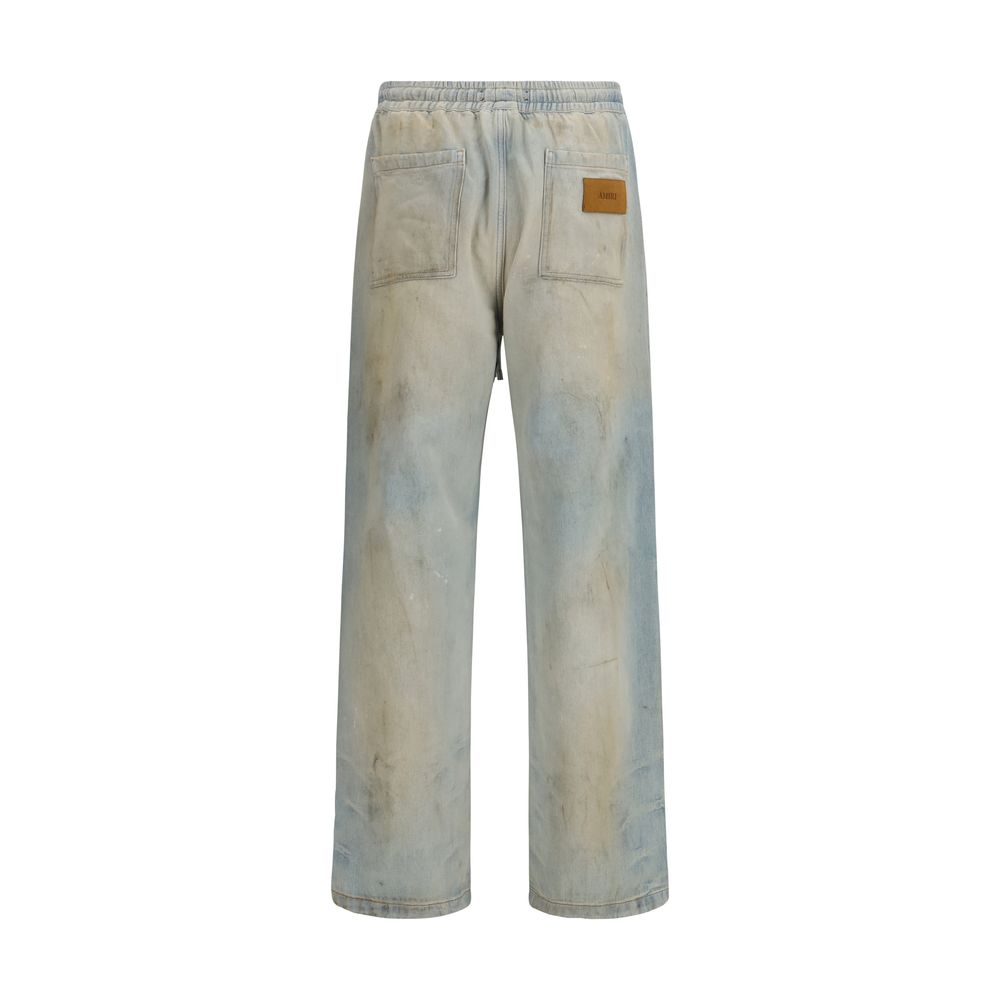 Amiri Light Blue Cotton Relaxed Fit Jeans | Regal Royce