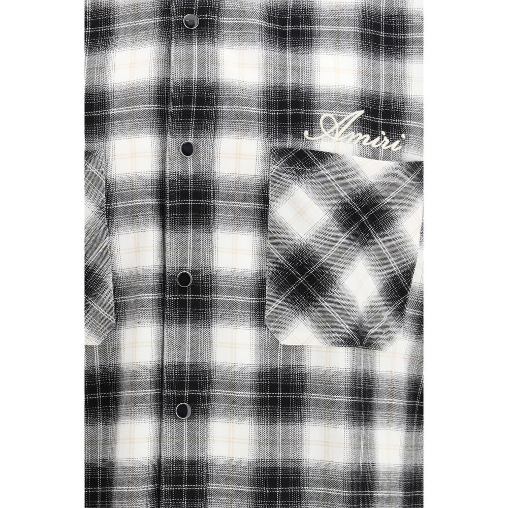 Amiri Black Cotton Pattern Shirt | Regal Royce