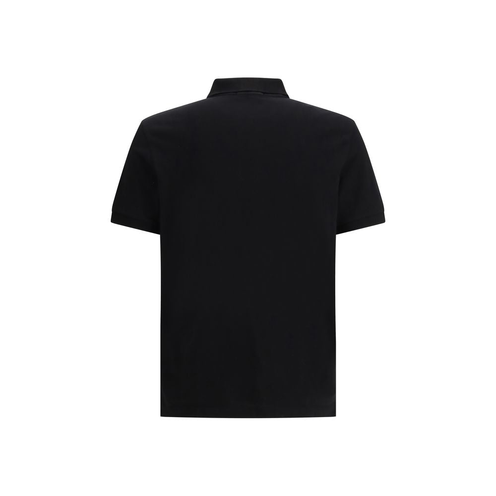 Stone Island Black Cotton Polo Shirt | Regal Royce