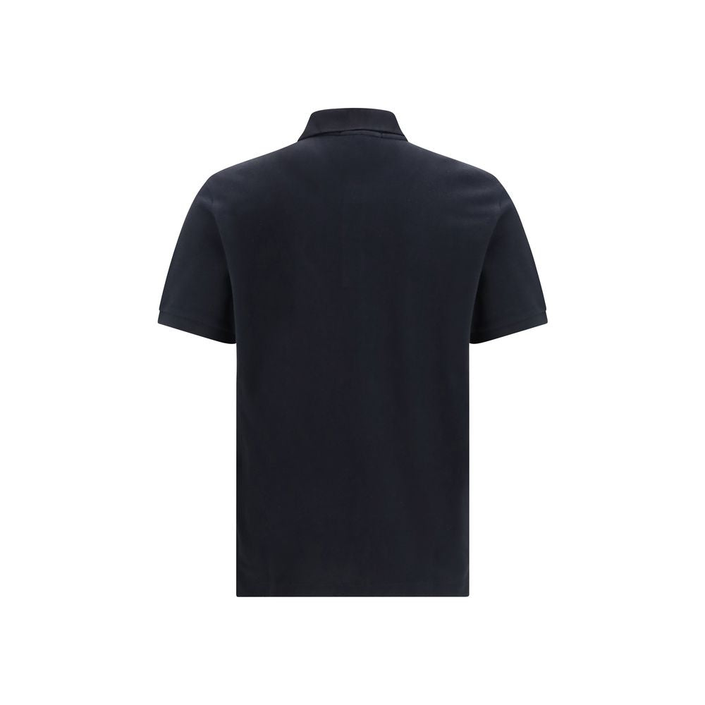 Stone Island Black Cotton Polo Shirt | Regal Royce